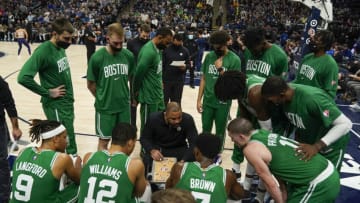 Sports Illustrated's Chris Herring pointed out the stark difference between the last two Boston Celtics head coaches, Joe Mazzulla and Ime Udoka Mandatory Credit: Nick Wosika-USA TODAY Sports