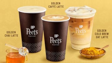 Peet’s Coffee Winter Menu features Golden Lattes, photo provided by Peet's Coffee