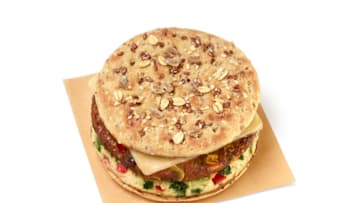Dunkin New Southwest Veggie Power Breakfast Sandwich, photo provided by Dunkin