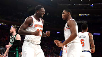 Julius Randle, RJ Barrett, NY Knicks.(Photo by Emilee Chinn/Getty Images)