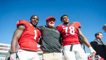 MEMPHIS, TN - DECEMBER 30: Georgia football head coach Kirby Smart (Photo by Michael Chang/Getty Images)