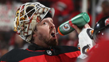 NEWARK, NJ - APRIL 05: Keith Kinkaid