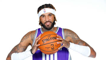 SACRAMENTO, CA - SEPTEMBER 24: Willie Cauley-Stein #00 of the Sacramento Kings poses for a portrait at media day on September 24, 2018 at the Golden 1 Center in Sacramento, California. NOTE TO USER: User expressly acknowledges and agrees that, by downloading and or using this photograph, User is consenting to the terms and conditions of the Getty Images License Agreement. Mandatory Copyright Notice: Copyright 2018 NBAE (Photo by Rocky Widner/NBAE via Getty Images)