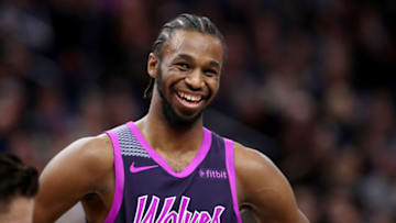 MINNEAPOLIS, MN - NOVEMBER 16: Andrew Wiggins #22 of the Minnesota Timberwolves. Copyright 2018 NBAE (Photo by Jordan Johnson/NBAE via Getty Images)