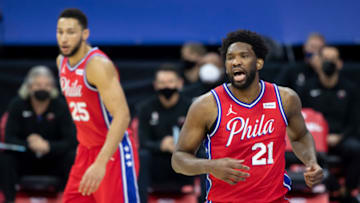 Ben Simmons, Joel Embiid |Sixers (Photo by Mitchell Leff/Getty Images)