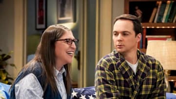 LOS ANGELES - NOVEMBER 20: "The VCR Illumination" -- Pictured: Amy Farrah Fowler (Mayim Bialik) and Sheldon Cooper (Jim Parsons). Sheldon and Amy are still down about their theory being disproven, but a VHS tape from Sheldon's past inspires him not to give up. Also, Bernadette turns into a pageant mom when she tries to help Wolowitz ace his Magic Castle audition, on THE BIG BANG THEORY, Thursday, Dec. 6 (8:00-8:31 PM, ET/PT) on the CBS Television Network. (Photo by Bill Inoshita/CBS via Getty Images)