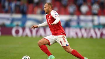 Martin Braithwaite of Denmark. (Photo by Stuart Franklin/Getty Images)