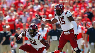 Kingsley Enagbare #52 and Aaron Sterling #15 of the South Carolina Gamecocks. (Photo by Kevin C. Cox/Getty Images)