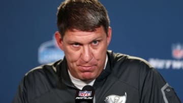 Feb 18, 2015; Indianapolis, IN, USA; Tampa Bay Buccaneers general manager Jason Licht speaks at a press conference during the 2015 NFL Combine at Lucas Oil Stadium. Mandatory Credit: Brian Spurlock-USA TODAY Sports