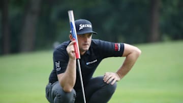 Former St. John's golf star Keegan Bradley lines up a putt. (Photo by Chung Sung-Jun/Getty Images)