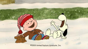 I WANT A DOG FOR CHRISTMAS, CHARLIE BROWN! - This holiday season, ABC once again airs the PEANUTS Christmas special "I Want a Dog for Christmas, Charlie Brown," produced and animated by the same team that gave us the other, now classic cartoon specials based on Charles M. Schulz's famed comic strip. "I Want a Dog for Christmas, Charlie Brown" airs SUNDAY, DEC. 22 (7:00-8:00 p.m. EST), on ABC. "I Want a Dog for Christmas, Charlie Brown" centers on ReRun, the lovable but ever-skeptical younger brother of Linus and Lucy. It's Christmas vacation and, as usual, ReRun's big sister is stressing him out, so he decides to turn to his best friend, Snoopy, for amusement and holiday cheer. However, his faithful but unpredictable beagle companion has plans of his own, giving ReRun reason to ask Snoopy to invite his canine brother Spike for a visit. When Spike shows up, it looks like ReRun will have a dog for Christmas after all - but then the real trouble begins. (© 2003 United Feature Syndicate Inc.)