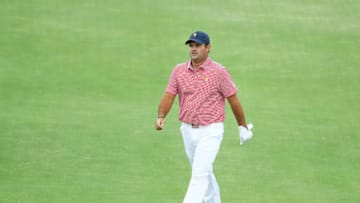 MELBOURNE, AUSTRALIA - DECEMBER 12: Patrick Reed of the United States team walks on the seventh hole during Thursday four-ball matches on day one of the 2019 Presidents Cup at Royal Melbourne Golf Course on December 12, 2019 in Melbourne, Australia. (Photo by Warren Little/Getty Images)