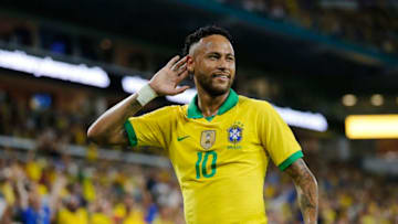 Neymar Jr. #10 of Brazil (Photo by Michael Reaves/Getty Images)