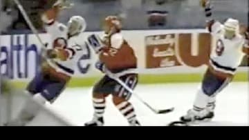 Capitals Islanders Dale Hunter Cheap Shot on Pierre Turgeon April 28, 1993