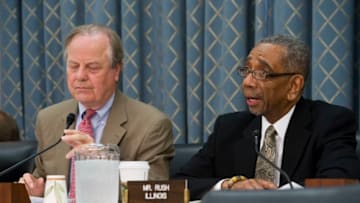 WASHINGTON, DC - June 16: Chairman Edward Whitfield, R-Ky., and ranking member Bobby L. Rush, D-Ill., during the House Energy and Commerce Subcommittee on Energy and Power hearing on the Republican energy plan called the "American Energy Initiative." (Photo by Scott J. Ferrell/Congressional Quarterly/Getty Images)