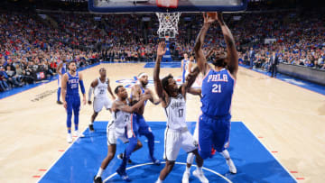 Brooklyn Nets Joel Embiid. Mandatory Copyright Notice: Copyright 2019 NBAE (Photo by Jesse D. Garrabrant/NBAE via Getty Images)