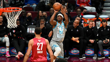 Jimmy Butler #22 of Team LeBron shoots the ball in the first half during the 2022 NBA All-Star Game(Photo by Jason Miller/Getty Images)
