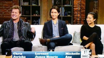 Chris Jericho, Lorenzo James Henrie, Michelle Ang. Talking Dead. AMC.
