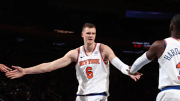 NEW YORK, NY - NOVEMBER 11: Kristaps Porzingis
