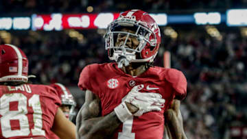 Jameson Williams, Alabama Crimson Tide. (Mandatory Credit: Butch Dill-USA TODAY Sports)