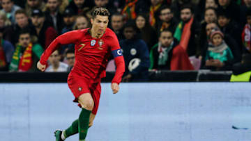 GENEVE, SWITZERLAND - MARCH 26: Cristiano Ronaldo of Portugal during the International Friendly match between Portugal v Holland at the Stade de Geneve on March 26, 2018 in Geneve Switzerland (Photo by Soccrates/Getty Images)