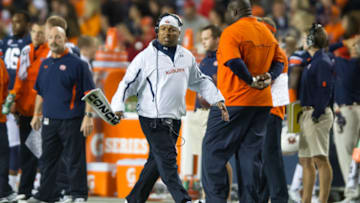 AUBURN, AL - NOVEMBER 10: Assistant head coach Trooper Taylor of the Auburn Tigers paces the sideline during their game against the Georgia Bulldogs on November 10, 2012 at Jordan-Hare Stadium in Auburn, Alabama. Georgia defeated Auburn 38-0 and clinched the SEC East division. (Photo by Michael Chang/Getty Images)