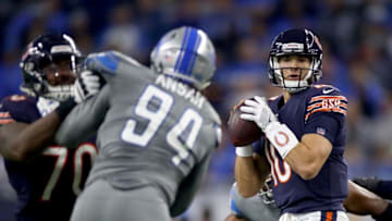 DETROIT, MI - DECEMBER 16: Chicago Bears quarterback Mitchell Trubisky