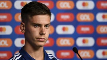 BELO HORIZONTE, BRAZIL - JUNE 18: Juan Foyth of Argentina looks on during a press conference at Mineirao Stadium on June 18, 2019 in Belo Horizonte, Brazil. (Photo by Pedro Vilela/Getty Images)