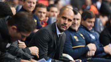 LONDON, ENGLAND - OCTOBER 02: Josep Guardiola, Manager of Manchester City takes his seat on the bench prior to kick off during the Premier League match between Tottenham Hotspur and Manchester City at White Hart Lane on October 2, 2016 in London, England. (Photo by Shaun Botterill/Getty Images)
