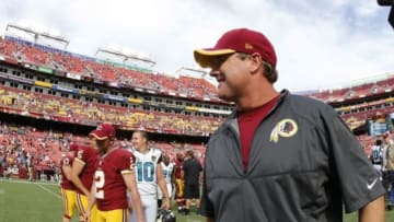 Washington Redskins' head coach Jay Gruden wouldn't be surprised if his brother, Jon, left the booth to return to coaching Redskins won 41-10. Mandatory Credit: Geoff Burke-USA TODAY Sports