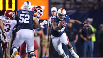 Will Auburn get the ground game working Saturday against Southern Miss? (Photo by Michael Chang/Getty Images)