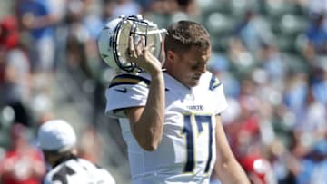 CARSON, CA - SEPTEMBER 24: Quarterback Philip Rivers (Photo by Jeff Gross/Getty Images)
