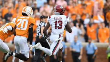 South Carolina football's Shi Smith against Tennessee. Mandatory Credit: Randy Sartin-USA TODAY Sports