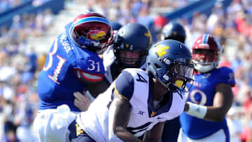 LAWRENCE, KS - SEPTEMBER 23: Kennedy McKoy