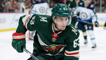ST PAUL, MN - OCTOBER 31: Tyler Ennis #63 of the Minnesota Wild skates on the ice against the Winnipeg Jets during the game on October 31, 2017 at Xcel Energy Center in St Paul, Minnesota. The Jets defeated the Wild 2-1. (Photo by Hannah Foslien/Getty Images)