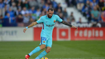 Aleix Vidal during the match between CD Leganes vs. FC Barcelona, week 12 of La Liga at Butarque stadium, Leganes, Madrid, Spain on 18th November of 2017. (Photo by Jose Breton/NurPhoto via Getty Images)