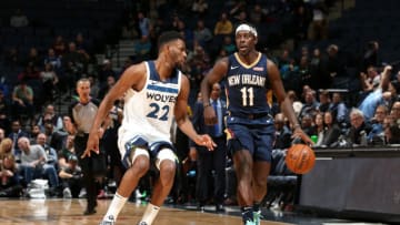New Orleans Pelicans Jrue Holiday. Copyright 2019 NBAE (Photo by David Sherman/NBAE via Getty Images)