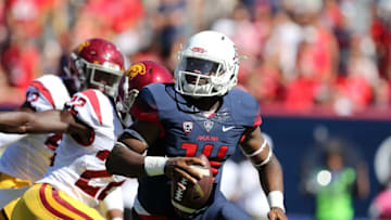 TUCSON, AZ - OCTOBER 15: Quarterback Khalil Tate