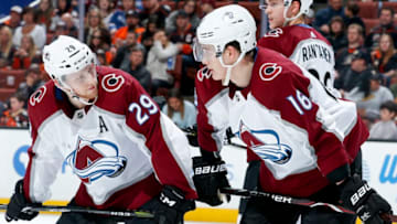 ANAHEIM, CA - APRIL 1: Nathan MacKinnon