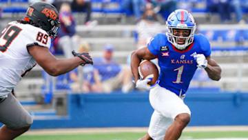 Kansas running back Pooka Williams (Photo by Jay Biggerstaff-USA TODAY Sports)