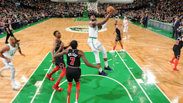 Can Jaylen Brown helpe the Boston Celtics bounce back after a slow start? (Photo by Brian Babineau/NBAE via Getty Images)