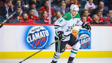 Nov 10, 2016; Calgary, Alberta, CAN; Dallas Stars left wing Jamie Benn (14) skates against the Calgary Flames during the first period at Scotiabank Saddledome. Mandatory Credit: Sergei Belski-USA TODAY Sports