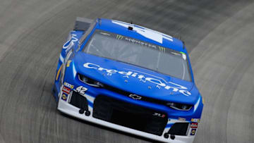 DOVER, DE - MAY 04: Kyle Larson, driver of the #42 Credit One Bank Chevrolet, drives during practice for the Monster Energy NASCAR Cup Series Gander RV 400 at Dover International Speedway on May 4, 2019 in Dover, Delaware. (Photo by Chris Trotman/Getty Images)