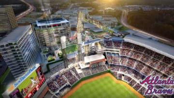 SunTrust Park looks fantastic ... even if the Atlanta Braves are losing to the Washington Nationals, 6-3. (Atlanta Braves rendering)