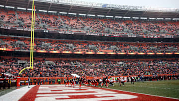 CLEVELAND, OH - DECEMBER 11: A view from the end-zone during the game between the Cleveland Browns and the Cincinnati Bengals at Cleveland Browns Stadium on December 11, 2016 in Cleveland, Ohio. (Photo by Justin K. Aller/Getty Images)