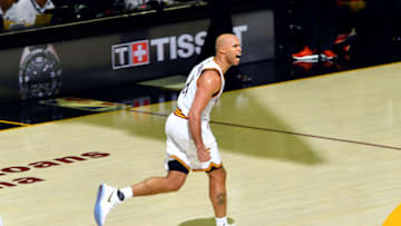 CLEVELAND, OH - JUNE 9: Richard Jefferson #24 of the Cleveland Cavaliers reacts during the game against the Golden State Warriors in Game Four of the 2017 NBA Finals on June 9, 2017 at The Quicken Loans Arena in Cleveland, Ohio. NOTE TO USER: User expressly acknowledges and agrees that, by downloading and/or using this Photograph, user is consenting to the terms and conditions of the Getty Images License Agreement. Mandatory Copyright Notice: Copyright 2017 NBAE (Photo by Jesse D. Garrabrant/NBAE via Getty Images)