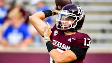 Haynes King, Texas A&M football Mandatory Credit: Maria Lysaker-USA TODAY Sports