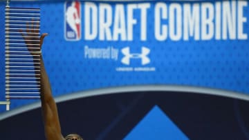 CHICAGO, IL - MAY 18: Kostas Antetokounmpo #14 participates in drills during Day Two of the NBA Draft Combine at Quest MultiSport Complex on May 18, 2018 in Chicago, Illinois. NOTE TO USER: User expressly acknowledges and agrees that, by downloading and or using this photograph, User is consenting to the terms and conditions of the Getty Images License Agreement. (Photo by Stacy Revere/Getty Images)