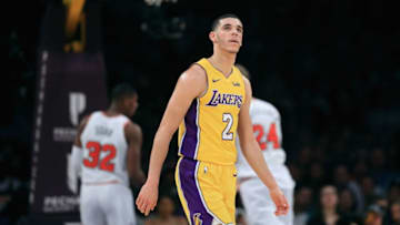 LOS ANGELES, CA - NOVEMBER 21: Lonzo Ball (Photo by Sean M. Haffey/Getty Images)