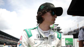 INDIANAPOLIS, INDIANA - MAY 24: Colin Herta of the United States, driver of the #88 Harding Steinbrenner Racing Honda during Carb Day for the 103rd Indianapolis 500 at Indianapolis Motor Speedway on May 24, 2019 in Indianapolis, Indiana. (Photo by Chris Graythen/Getty Images)
